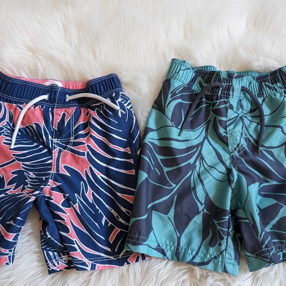 set of 2 boys kids swim board shorts sz 3T - Picture 3 of 3